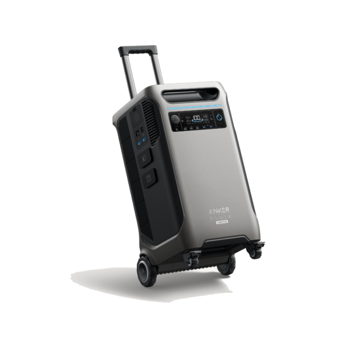 Anker SOLIX F3800 [PLUS] - 3,840Wh / 6,000W Portable Power Station | 120V/240V Dual-Voltage Output | 3,200W Solar Input | Expandable to 26.9kWh | 5-Year Warranty